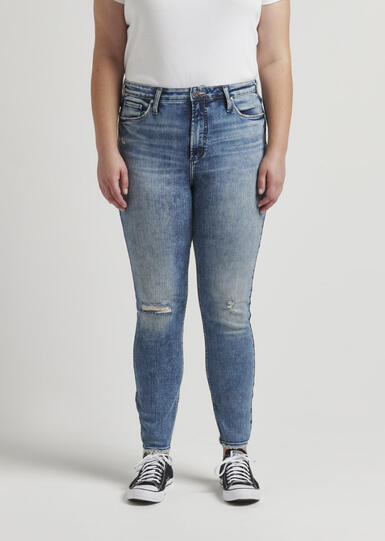 Women's Plus High Note Jeans - Front View