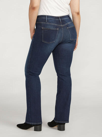 Women's Plus Infinite Fit Jeans - Back View
