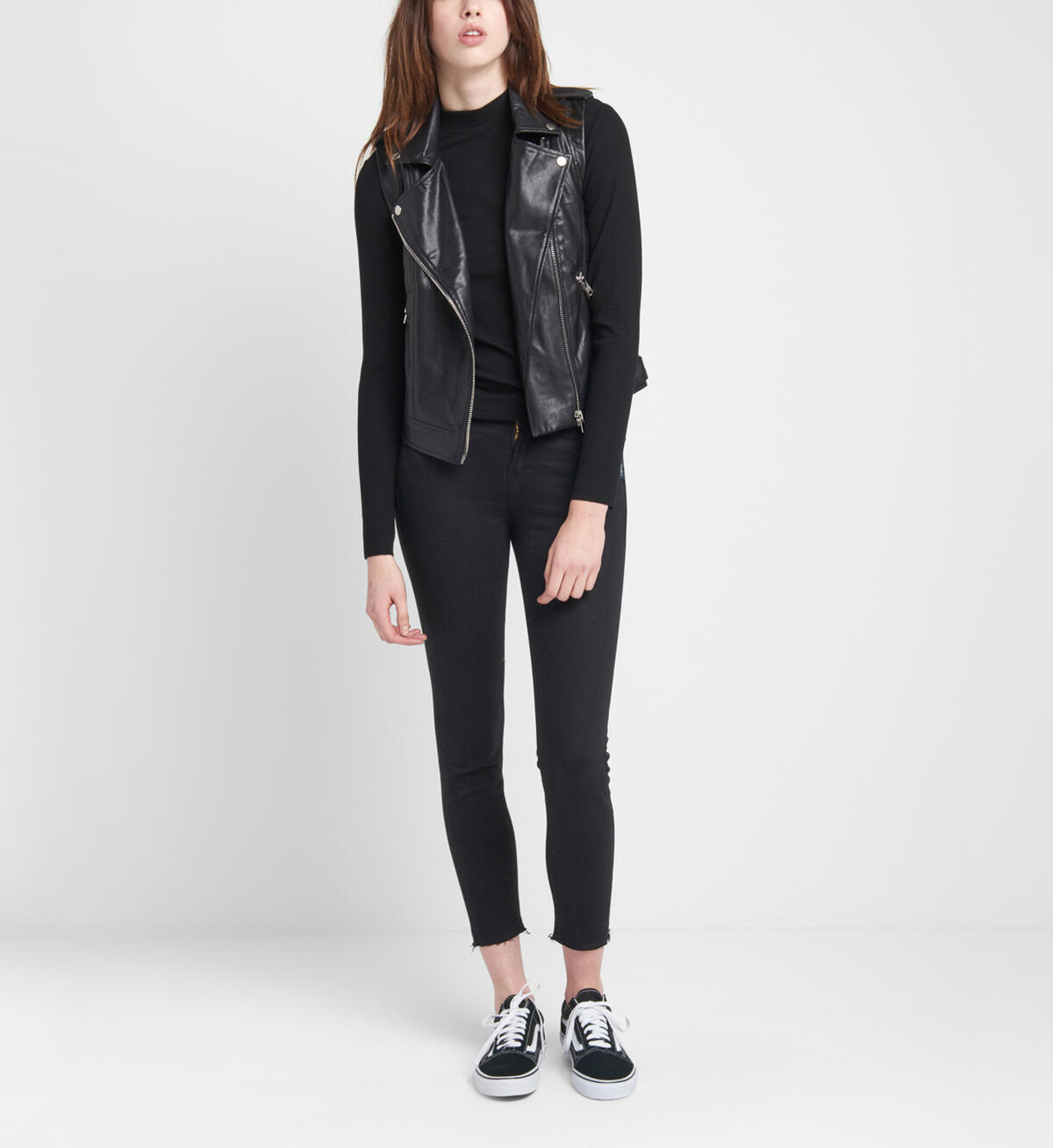 Pleather Vest, , hi-res image number 0
