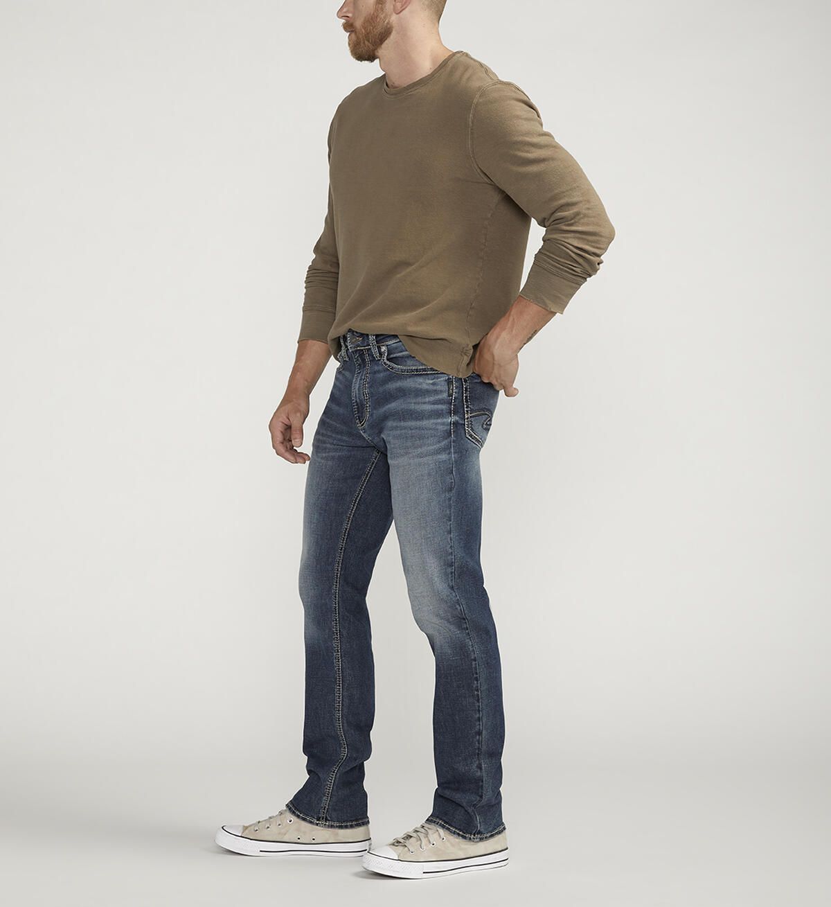 Grayson Classic Fit Straight Leg Jeans, , hi-res image number 2