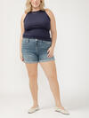 Suki Mid Rise Luxe Stretch Shorts Plus Size image number 0