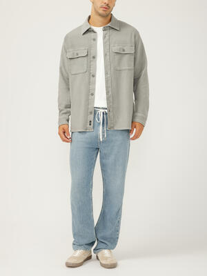 Knit Flex Button-Up Shirt