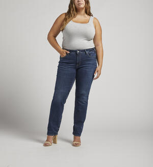 Suki Mid Rise Straight Leg Jeans Plus Size