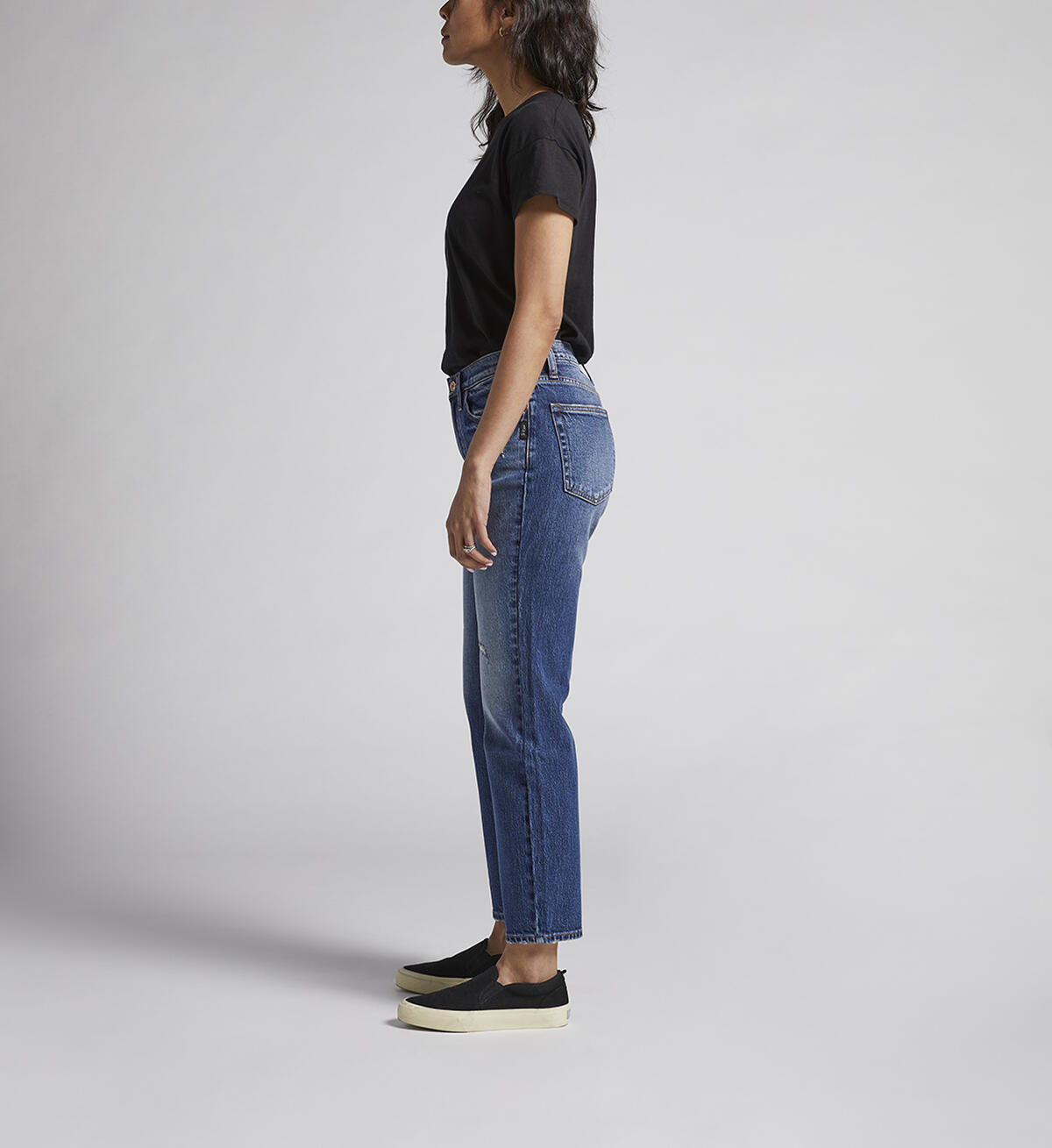 Frisco High Rise Straight Leg Jeans, Indigo, hi-res image number 2