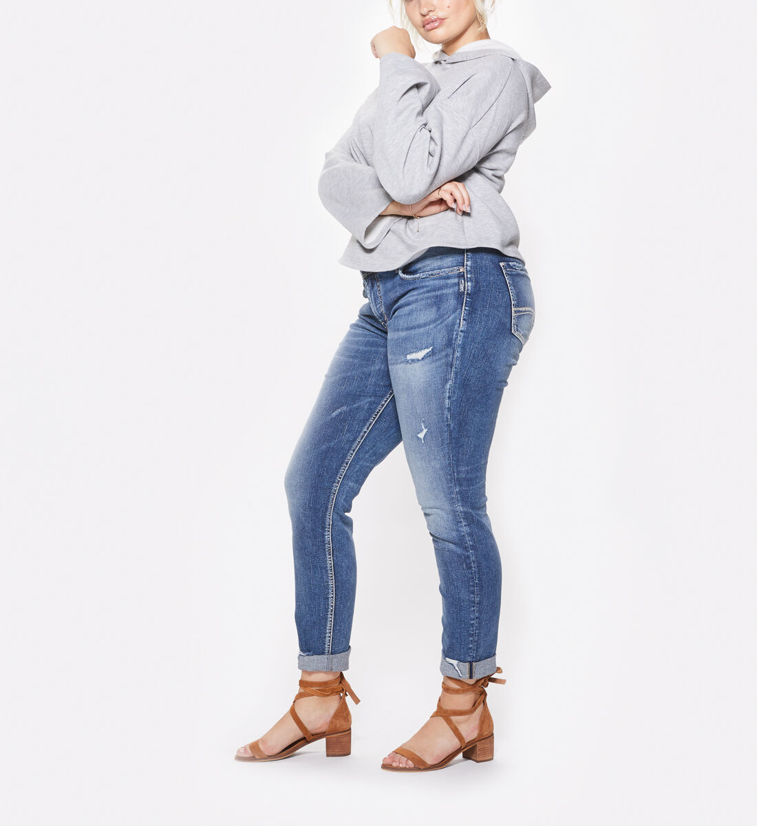 Curvy boyfriend jeans on sale
