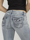 Suki Mid Rise Slim Bootcut Jeans image number 4