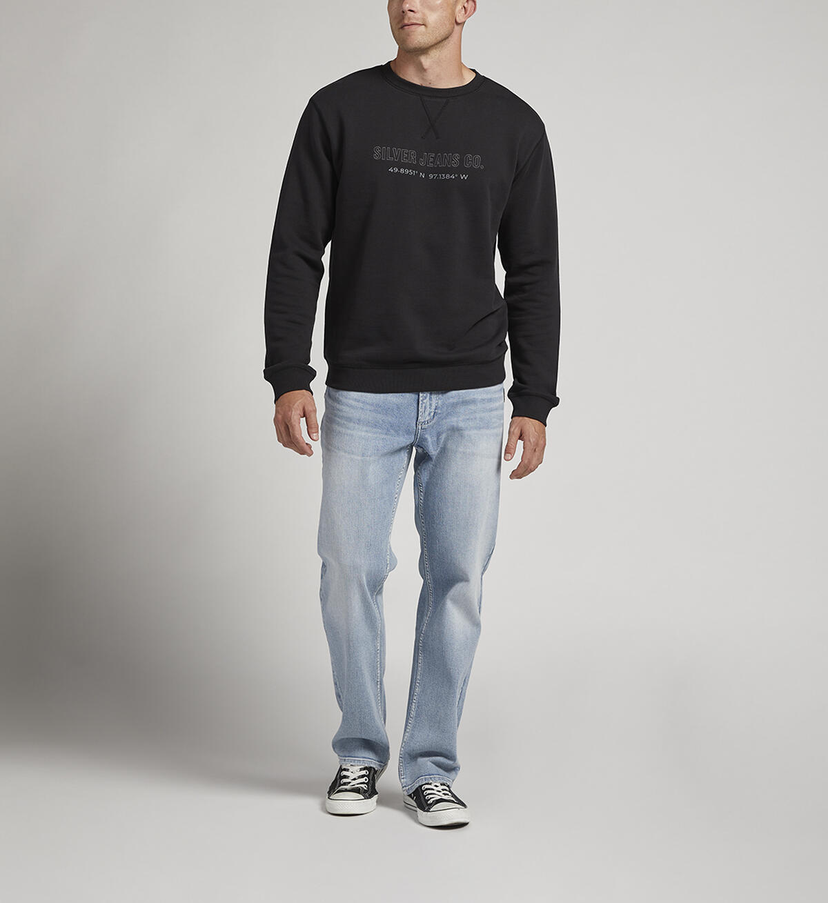 Mens Crewneck Sweatshirt, , hi-res image number 0