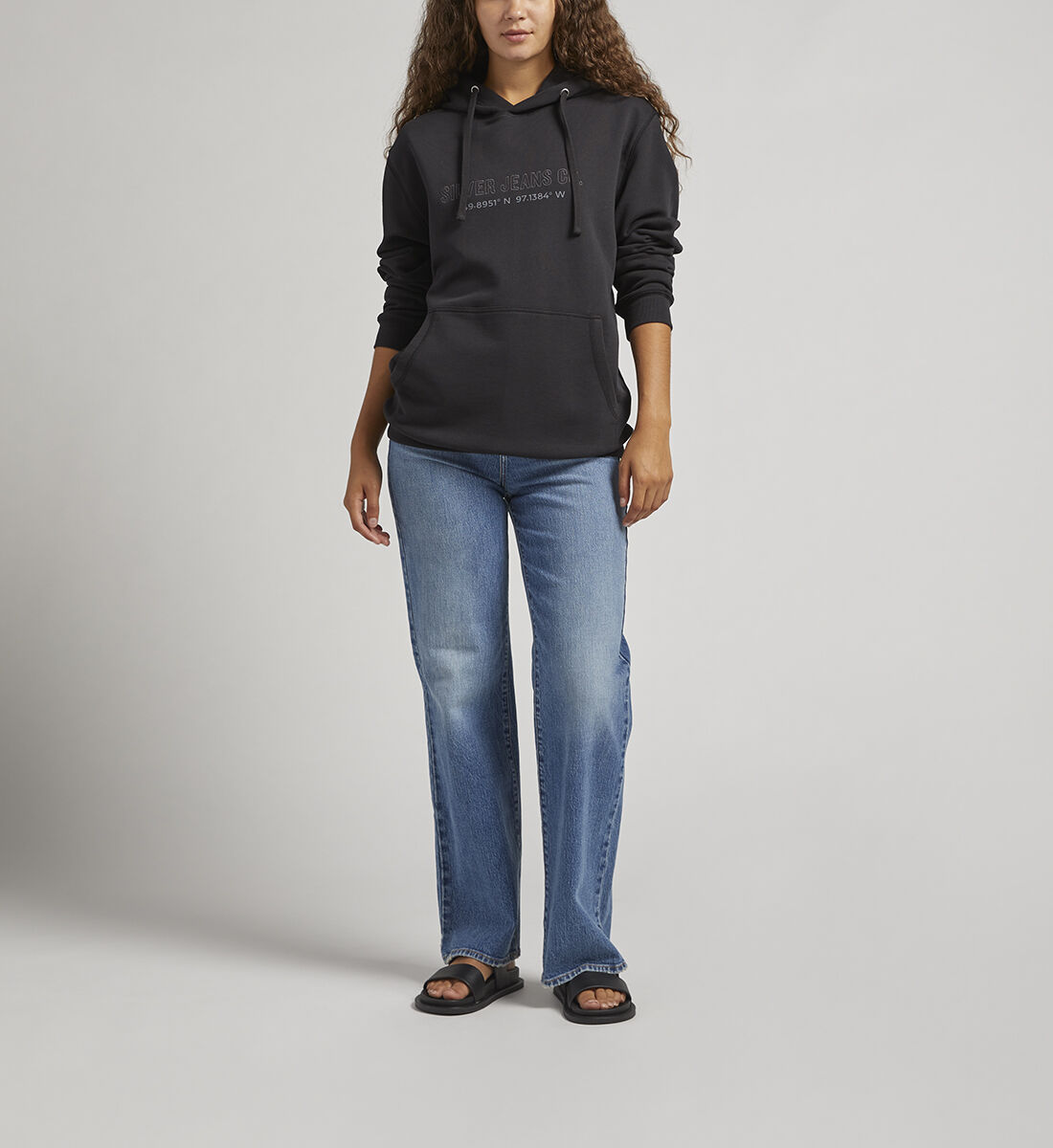Black jeans and hoodie sale