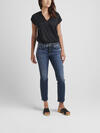 Elyse Mid Rise Straight Crop Jeans image number 0