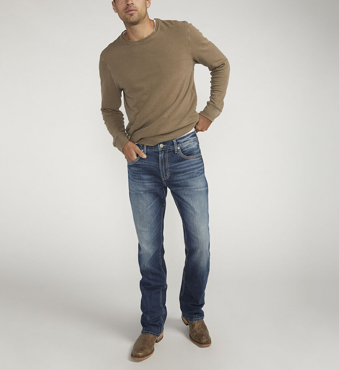 Athletic fit new arrivals bootcut jeans
