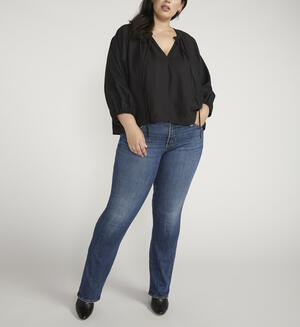 Suki Mid Rise Slim Bootcut Jeans Plus Size