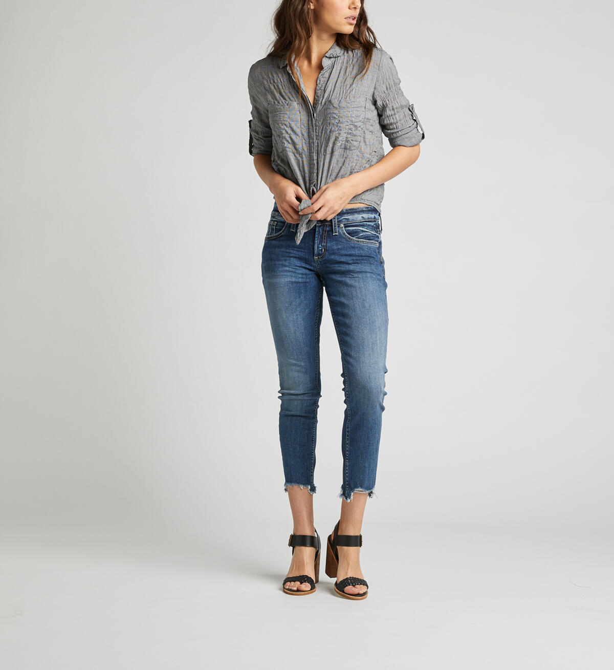 Boyfriend Mid Rise Slim Leg Jeans, , hi-res image number 3