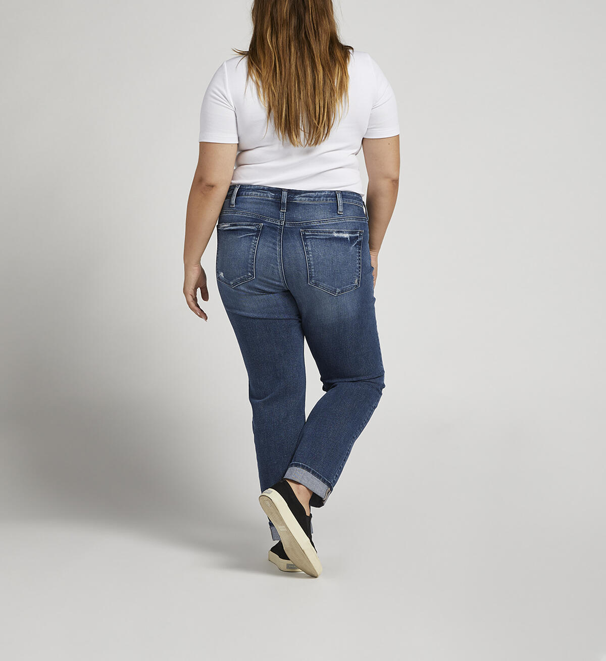 Beau High Rise Slim Leg Jeans Plus Size, Indigo, hi-res image number 1