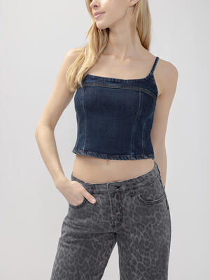 Denim Crop Top