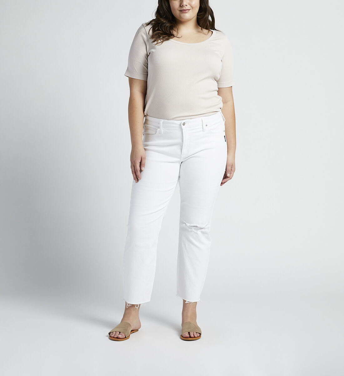 Plus size cropped best sale pants