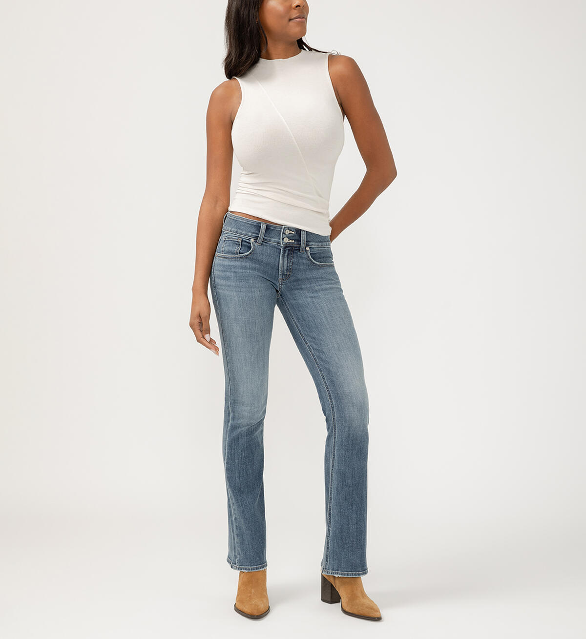 Britt Low Rise Bootcut Luxe Stretch Jeans, , hi-res image number 0