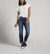Boyfriend Mid Rise Slim Leg Jeans, Indigo, hi-res image number 0