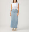 Side Slit Denim Maxi Skirt, , hi-res image number 0