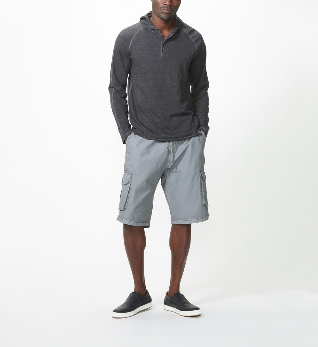 Mens silver top jean shorts