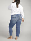 Elyse Mid Rise Straight Leg Crop Jeans Plus Size image number 1