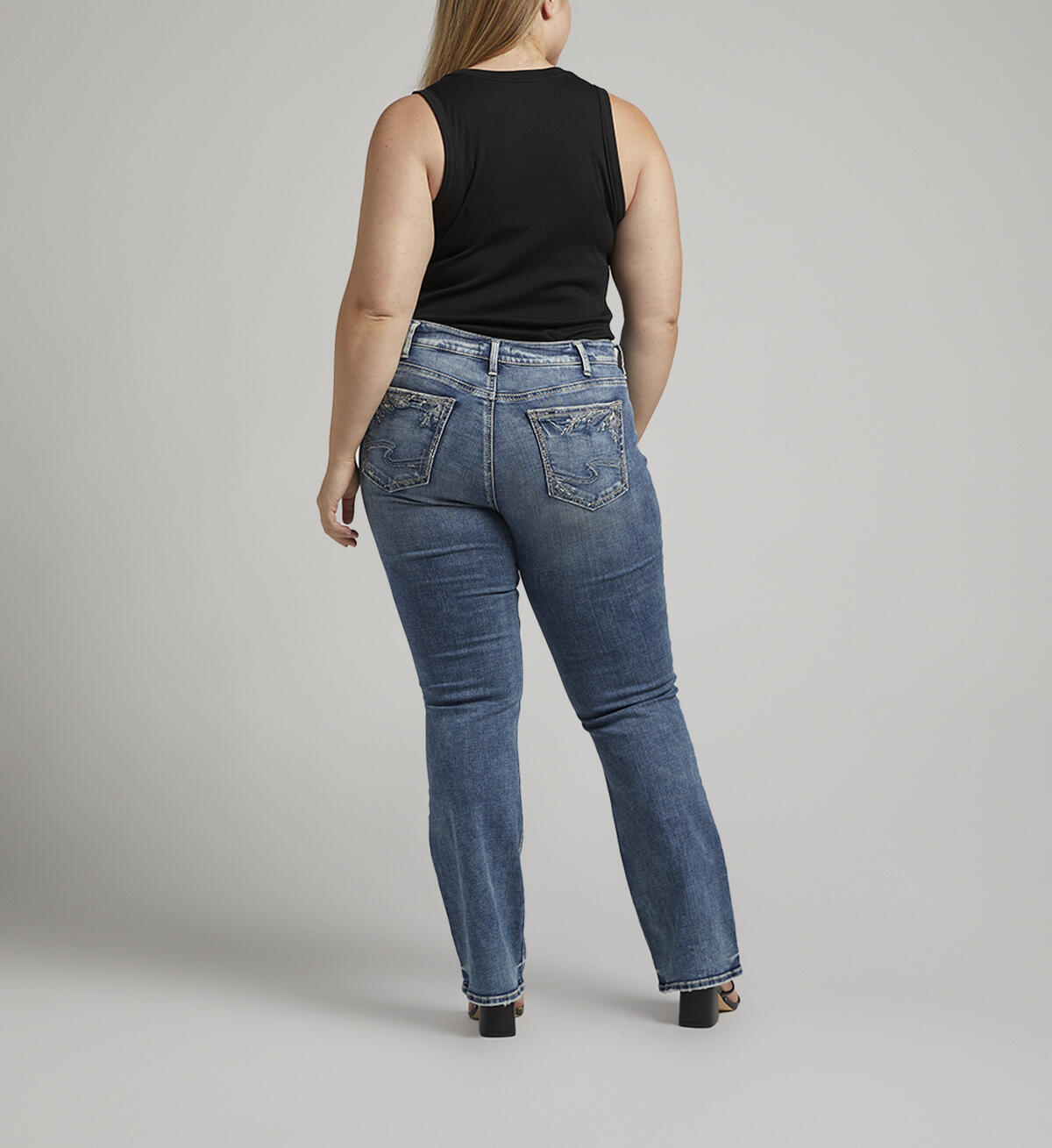 Suki Mid Rise Slim Bootcut Jeans Plus Size, Indigo, hi-res image number 1