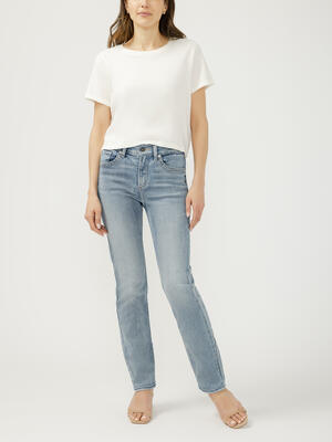 Avery High Rise Luxe Stretch Classic Straight Jeans