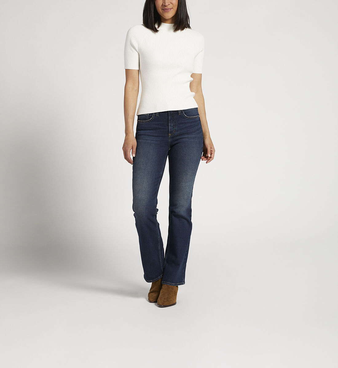Bootcut straight jeans top