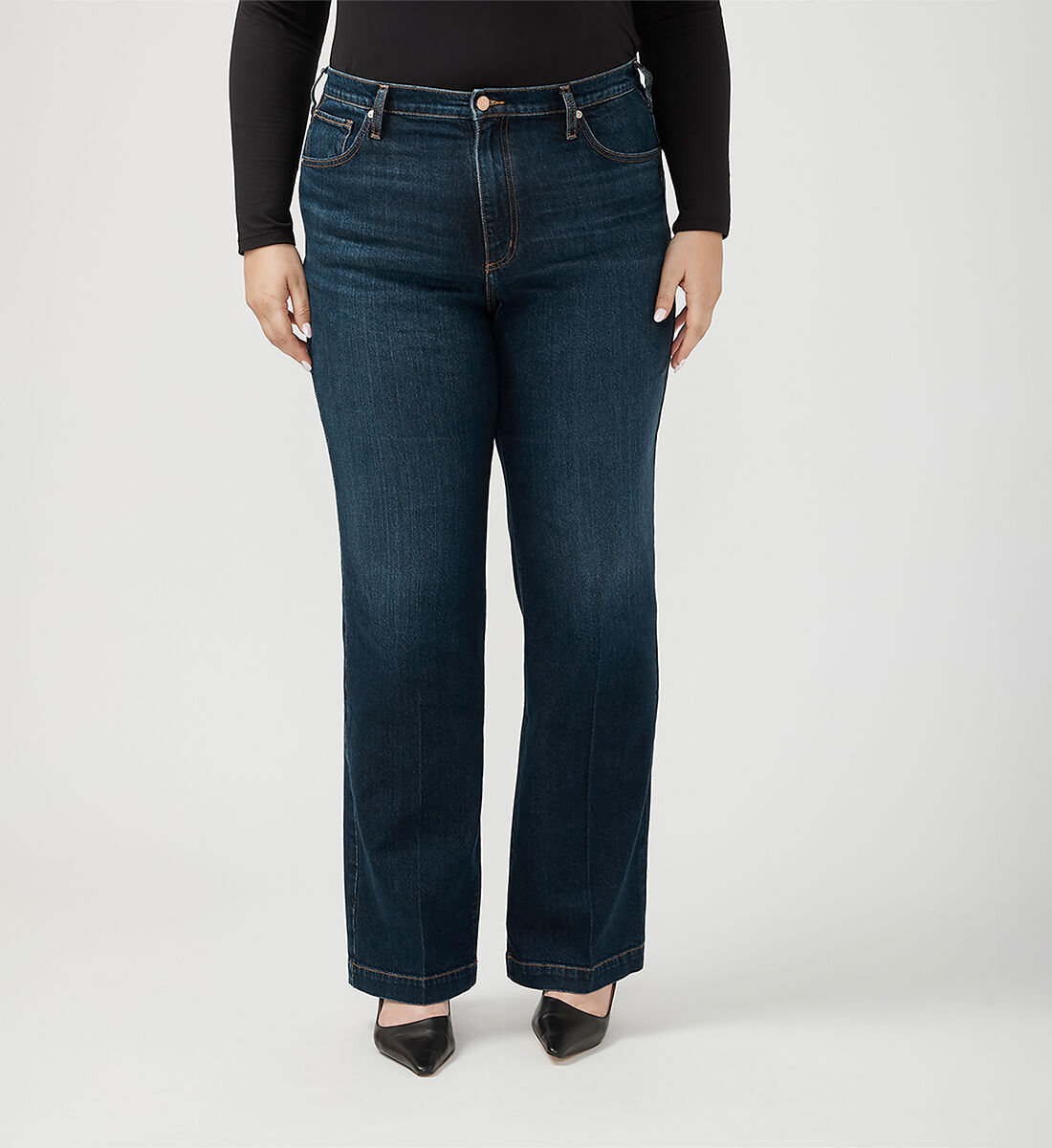 Buy Highly Desirable High Rise Trouser Leg Jeans Plus Size for CAD 104.00 Silver Jeans CA New