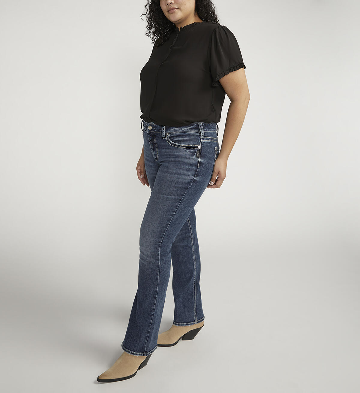 Suki Mid Rise Bootcut Jeans Plus Size, , hi-res image number 2