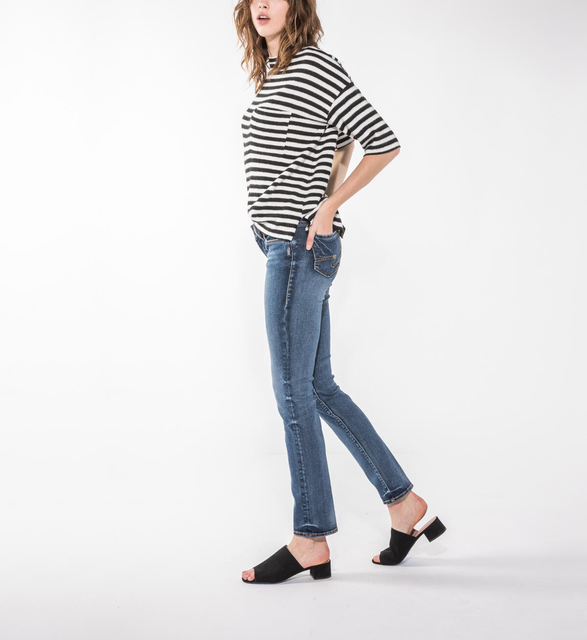 Suki Straight Dark Wash Final Sale, , hi-res image number 2