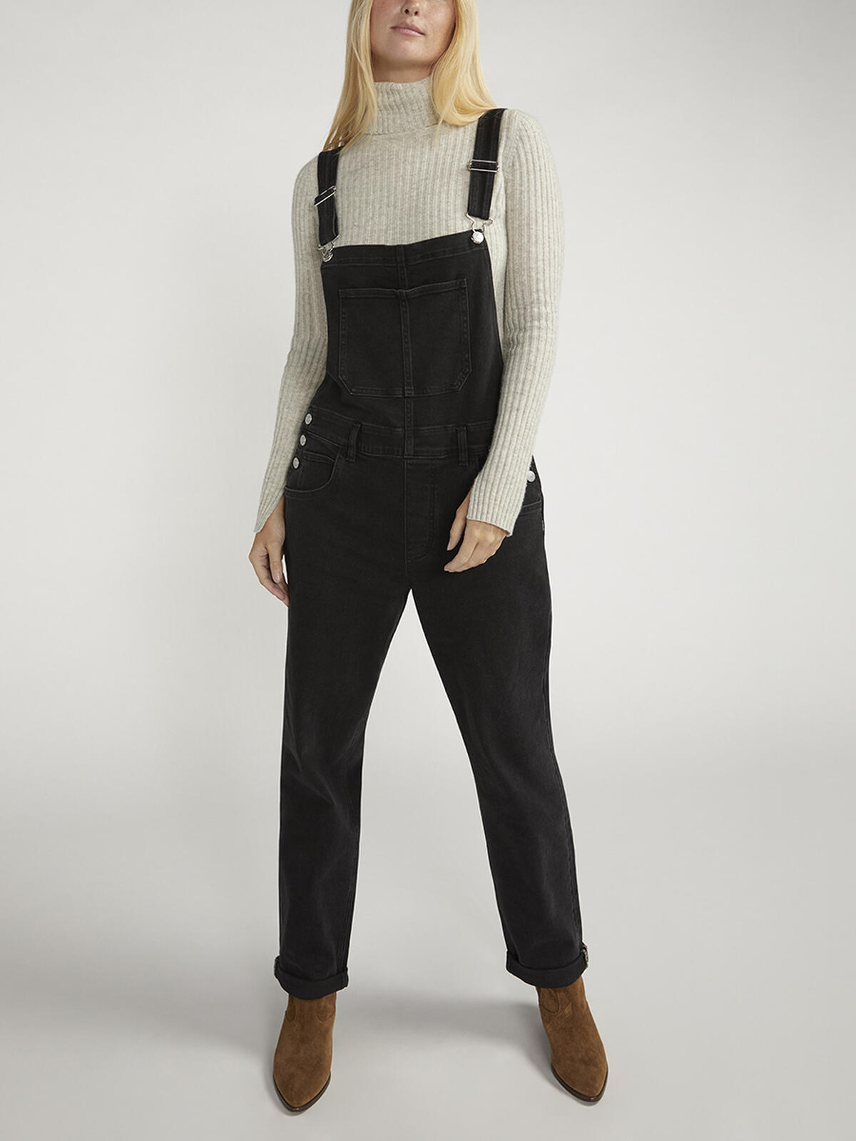 Baggy Straight Leg Overalls image number 0