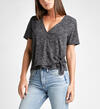 Adrea Side-Tie Space-Dyed Wrap Tee, , hi-res image number 0