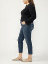 Elyse Mid Rise Skinny Cropped Luxe Stretch Jeans Plus Size image number 2