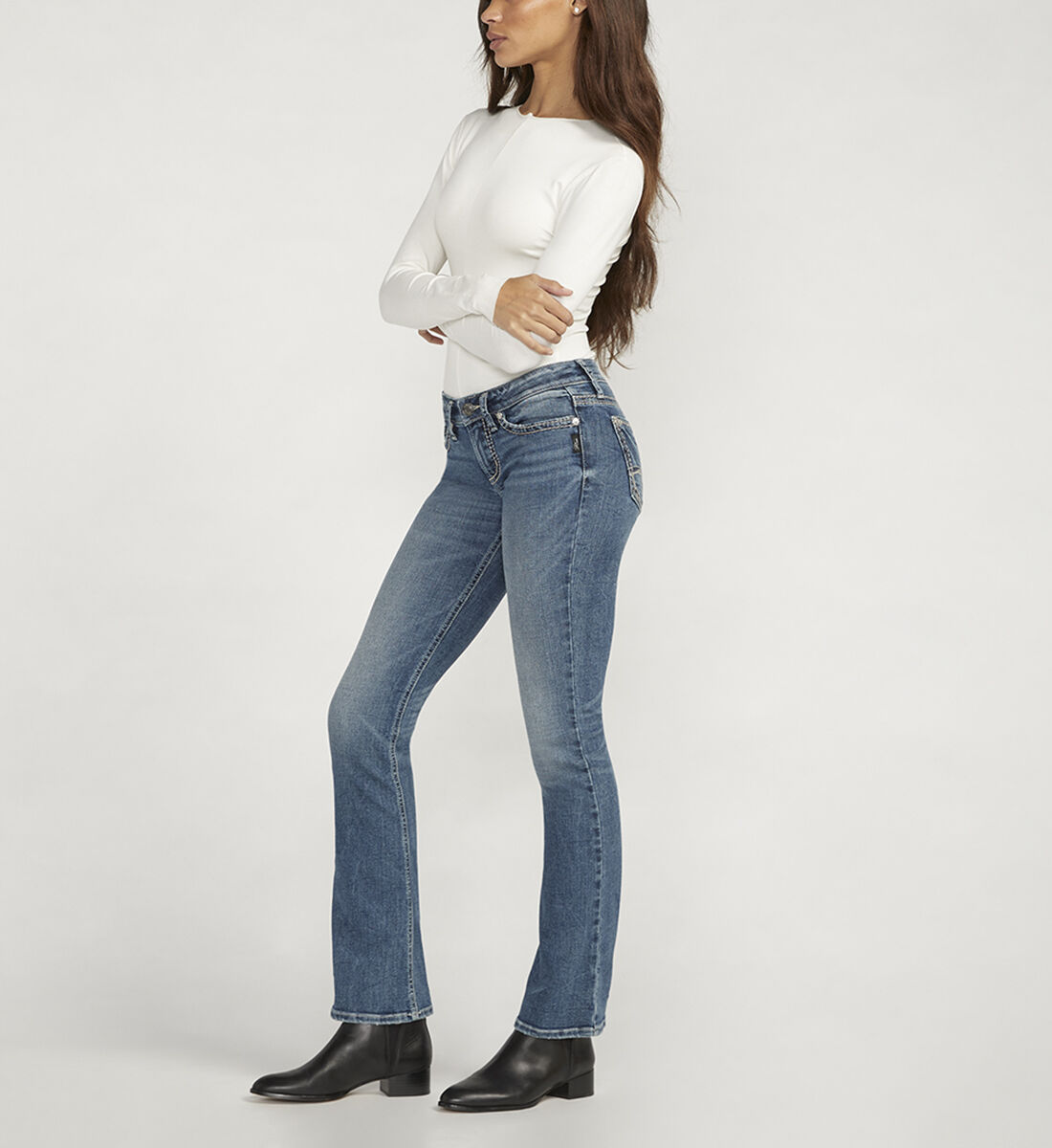 Tuesday low rise shop slim bootcut jeans