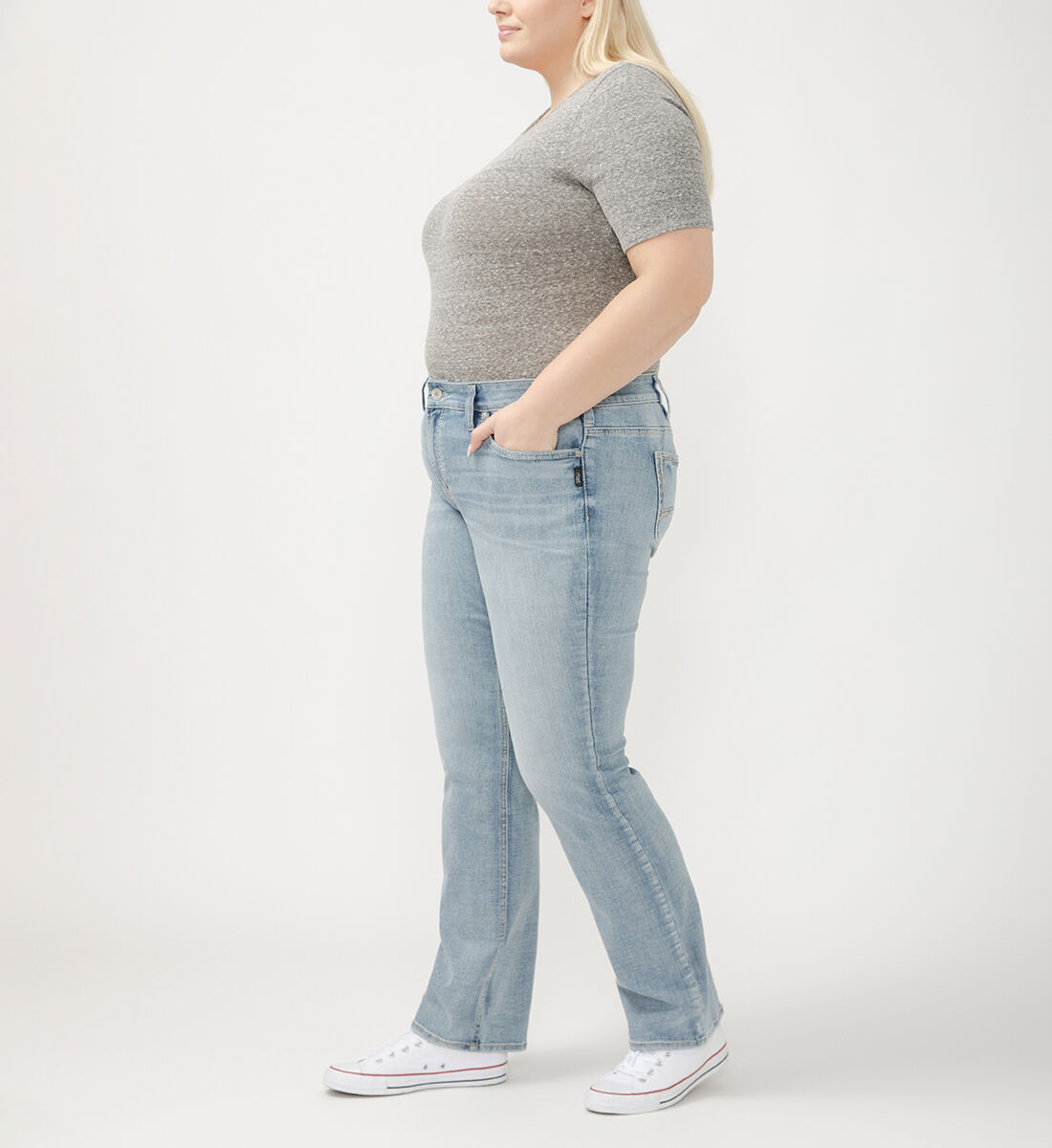 Buy Suki Mid Rise Slim Bootcut Jeans Plus Size for CAD 56.00