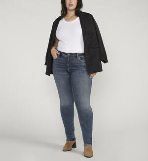 Suki Mid Rise Straight Leg Jeans Plus Size