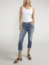 Elyse Mid Rise Luxe Stretch Capri image number 0