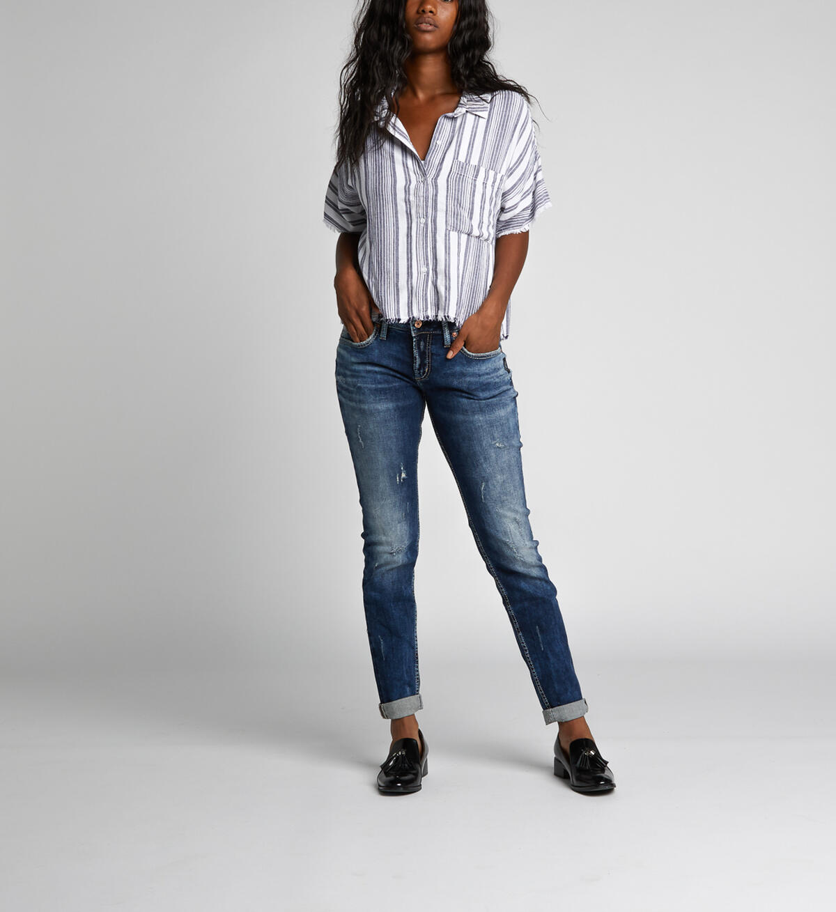 Mid-Rise Boyfriend Jeans, , hi-res image number 3