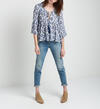 Emery Printed Peasant Blouse, , hi-res image number 1
