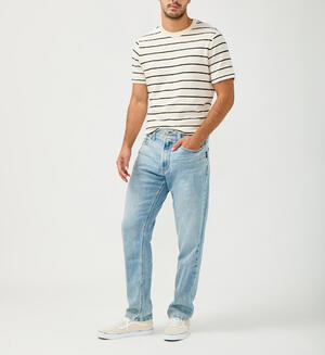 Eddie Classic Athletic Fit Tapered Leg Jeans
