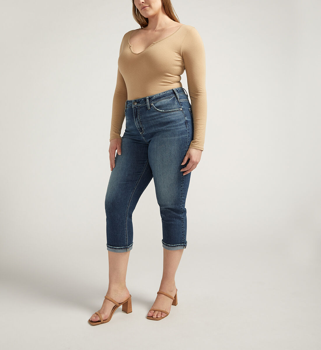 Basic edition plus size capris hotsell
