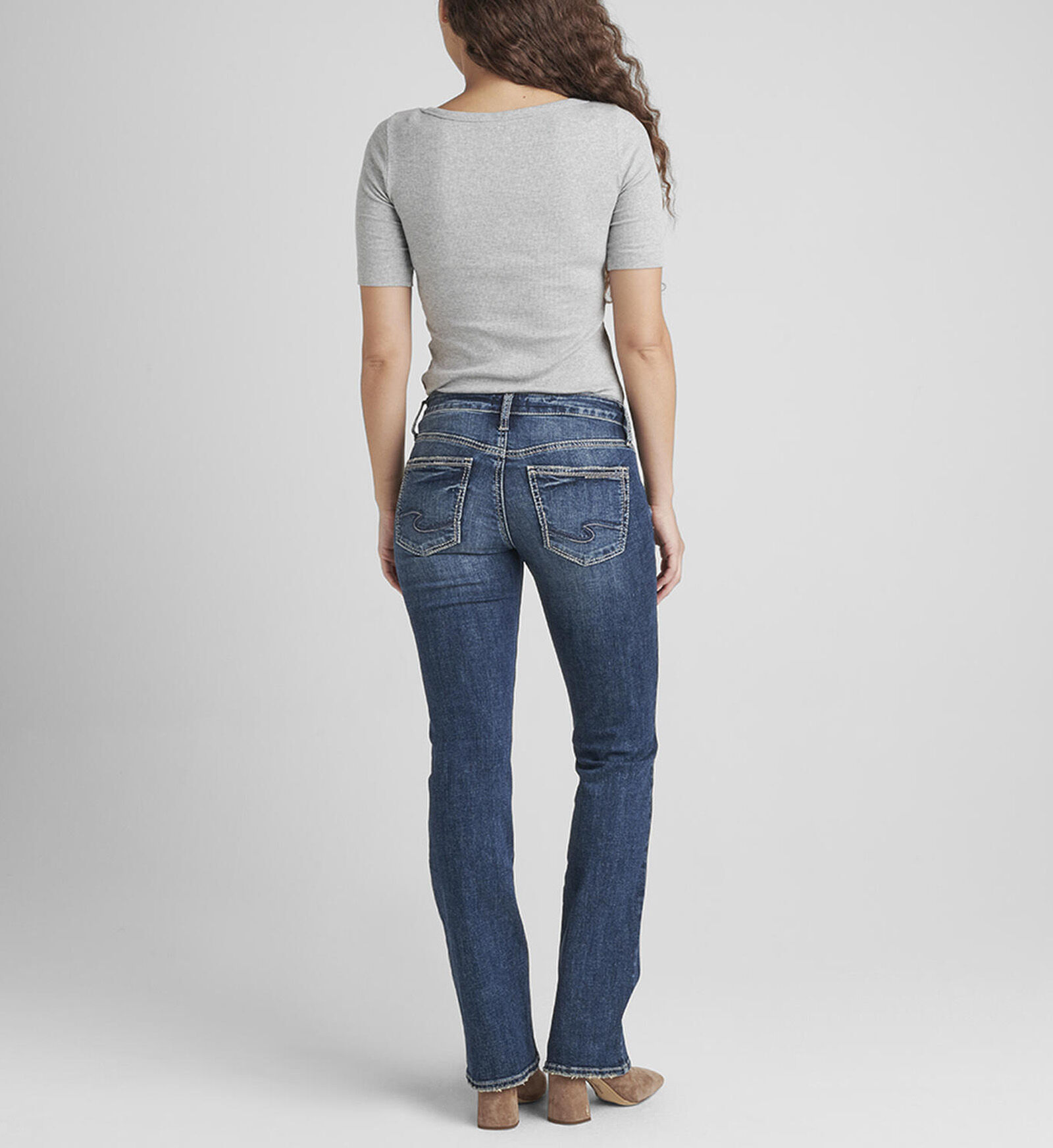 Low rise curvy bootcut jeans sales
