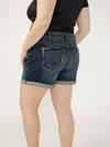 Boyfriend Mid Rise Luxe Stretch Shorts Plus Size image number 4