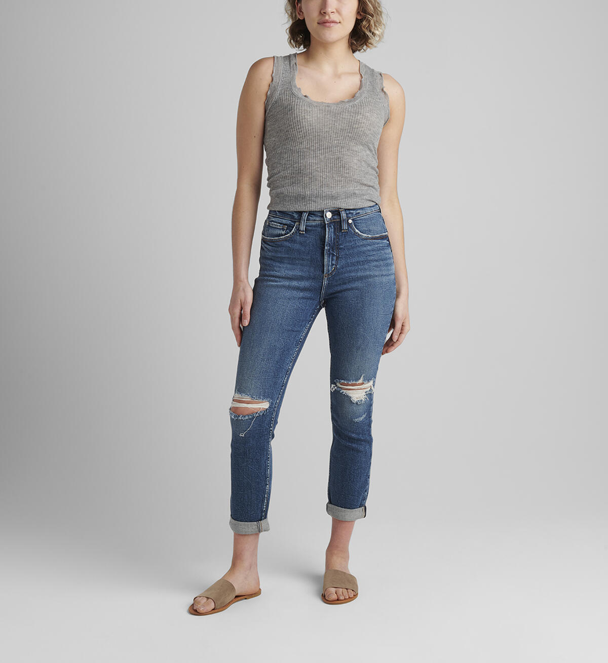 90S Boyfriend High Rise Slim Leg Jeans, , hi-res image number 0