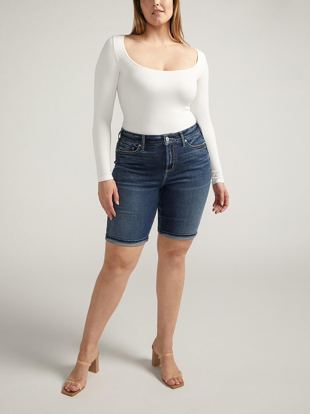 Suki Mid Rise Bermuda Shorts Plus Size image number 0