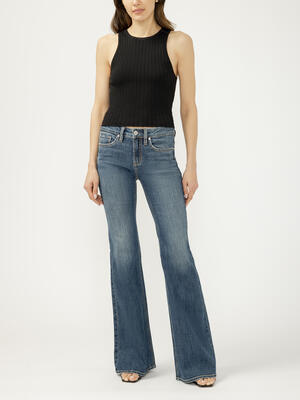Suki Mid Rise Flare Luxe Stretch Jeans