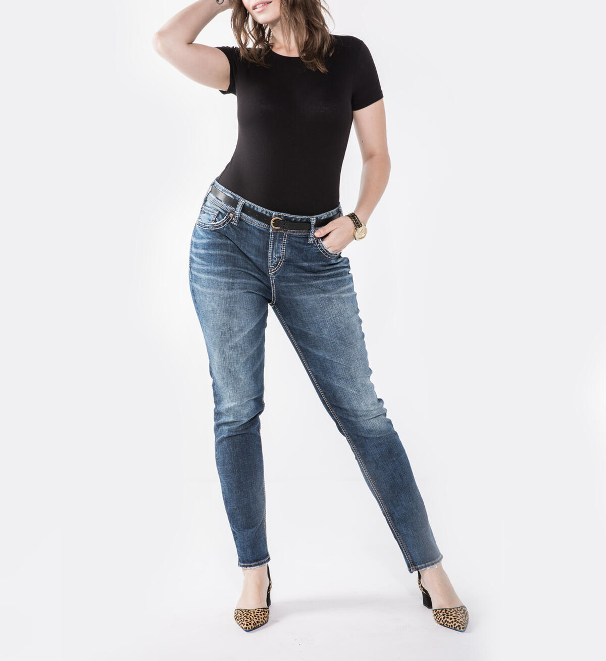 Elyse Skinny Dark Wash, , hi-res image number 0