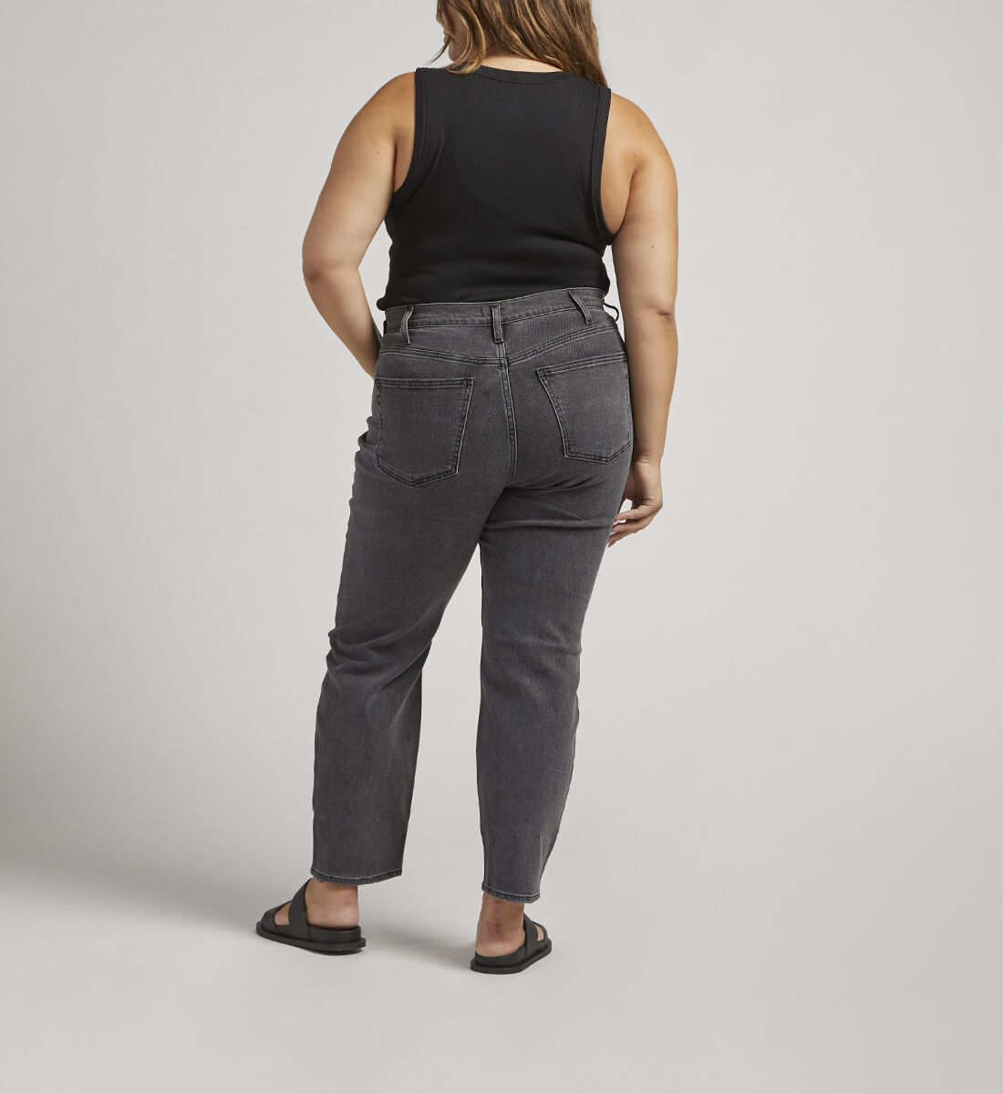 Plus size black jeans clearance