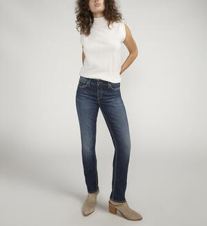 Elyse Mid Rise Straight Leg Jeans