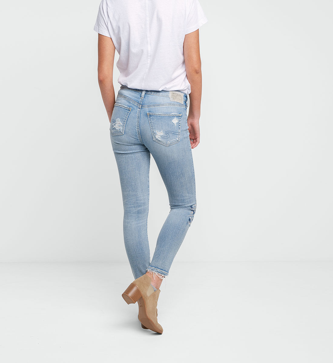 Skinny light cheap wash jeans